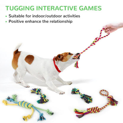 Dog Squeaky Toys for Small Dogs, Puppy Toys for Teething Cute Small Dog Toys Stuffed Plush Dog Toy Bundle Natural Cotton Puppy Rope Toy Dog Chew Toys for Puppies Pet Toys for Dogs (12 PACK PUPPY TOYS)