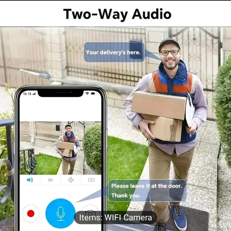 Wifi Pet Camera with 355° Pan, 110° Tilt, 2-Way Audio and Cloud Storage for Remote Monitoring - USB Powered Security Protective Protection