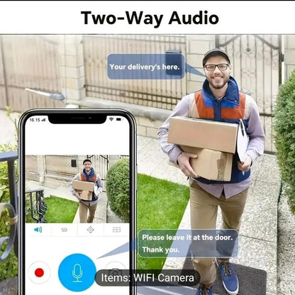 Wifi Pet Camera with 355° Pan, 110° Tilt, 2-Way Audio and Cloud Storage for Remote Monitoring - USB Powered Security Protective Protection
