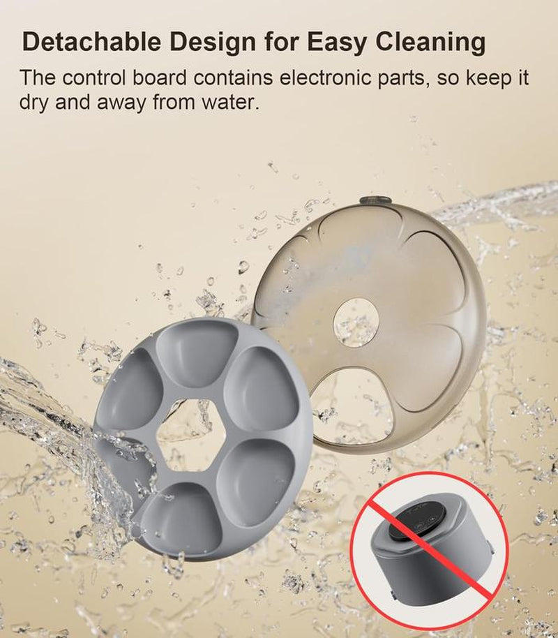 Automatic Cat Feeder Cordless - Automatic Cat Food Dispenser for Wet Moist Food with 4 Ice Packs Rechargeable Auto Feeder for Cats
