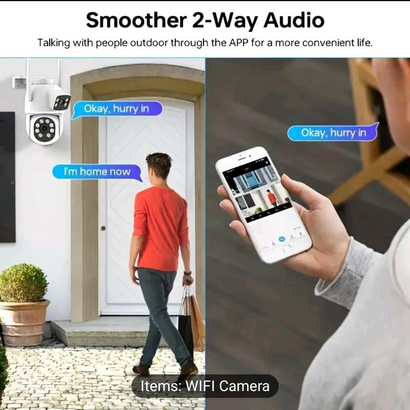 Wifi Pet Camera with 355° Pan, 110° Tilt, 2-Way Audio and Cloud Storage for Remote Monitoring - USB Powered Security Protective Protection